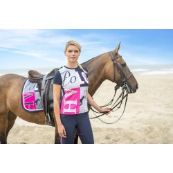 HV Polo T-shirt med mnster tryk "Rosaly"