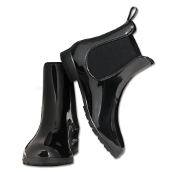  Ridestvler / Gummistvler  i PVC  fra ELT "shiny" Sort str. 37 &amp; 41.