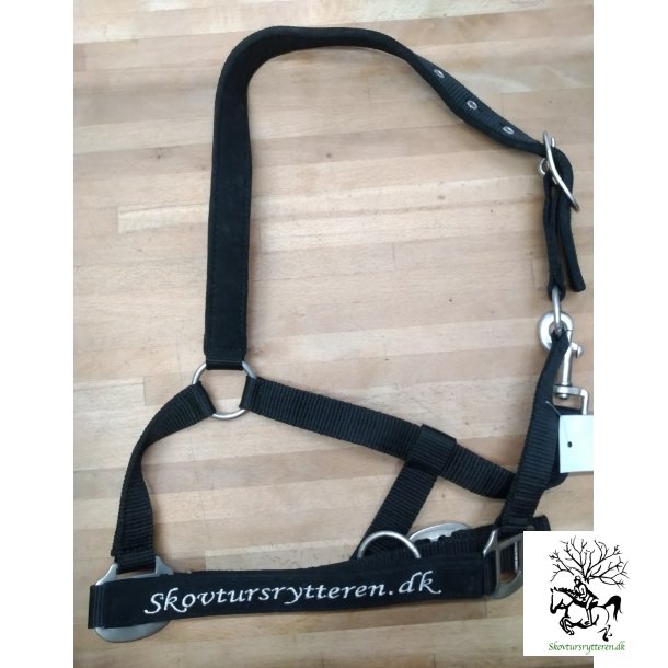 Grime med logo broderi skovtursrytteren fra shetlnder 