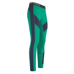 Ridetights fra  HV Polo med elastik talje og full silikone grib "Marit" Grn eller Navy bl