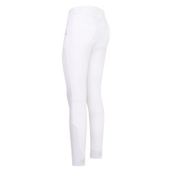 Ridebukser med fulg silicone grib fra HV POLO -  "jadore" Hvid
