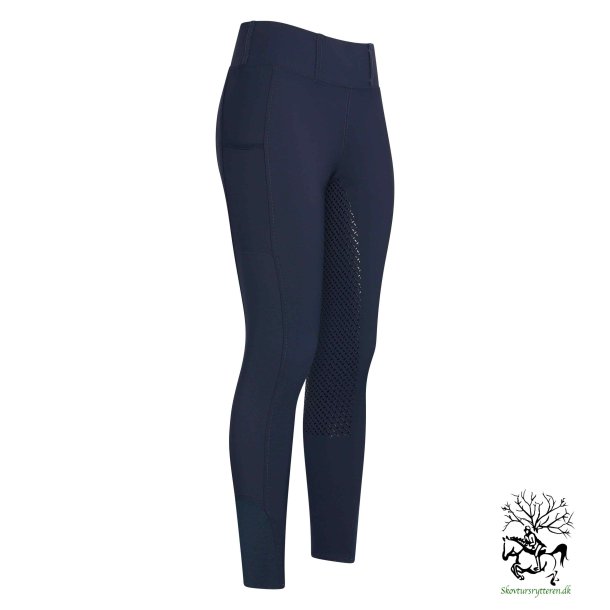 Ridetights med full silikone grib fra HV Polo "Classic" Navy bl