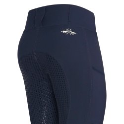 Ridetights med full silikone grib fra HV Polo "Classic" Navy bl