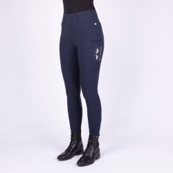 Ridetights med full silikone grib fra HV Polo "Classic" Navy bl