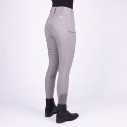 Ridetights fra HV Polo med full silikone grib "Classic" Titanium gr