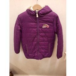 Ridejakke vendbar fra Ekkia - lStr fra 4 til 10 r -Lilla/guld eller bl/pink