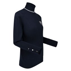  bluse med rullekrave og lange rmer fra  HV POLO "Mirre" Navy bl