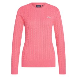Bluse / Pullover i kabelstrik fra HV Polo  "Deanne" pink