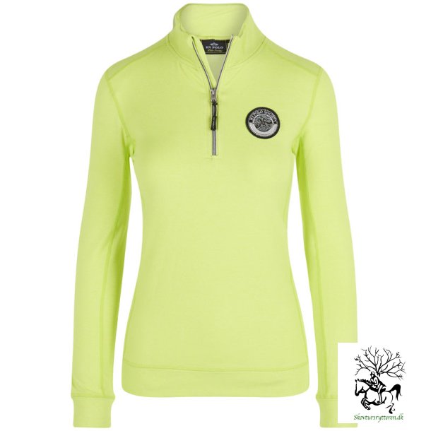 Ridebluse fra HV POLO med lille lynls og lange rmer "Edith" lime 