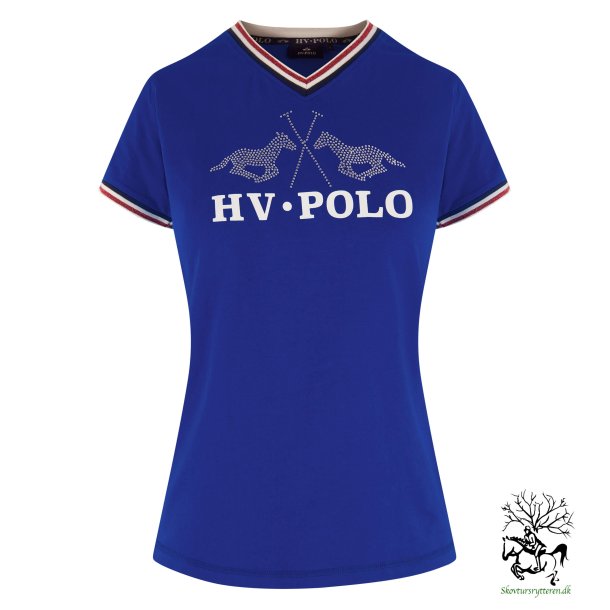 T-shirt fra HV Polo med korte rmer "Maria" pink eller cobolt bl