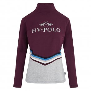 HV Polo  bluse med lange rmer og hj hals 