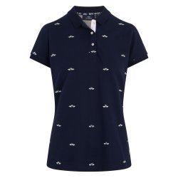 T-shirt fra HV Polo med krystaller "Dominica" navy bl