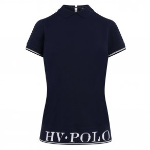 HV Polo Polo T-shirt med slv i rib kanten 