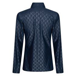 Bluse m lille lynls fra HV Polo "Yule" Sort , Navy bl eller bordeaux