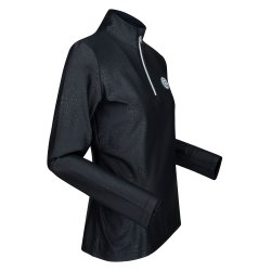 Bluse m lille lynls fra HV Polo "Yule" Sort , Navy bl eller bordeaux