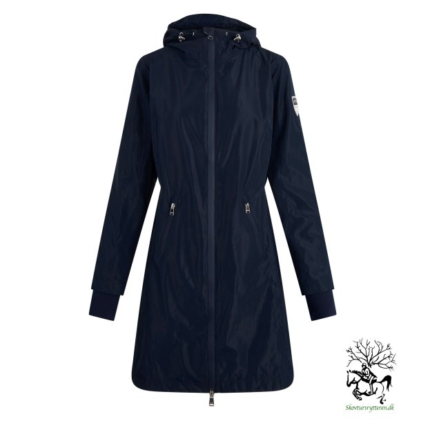 Ridejakke Parka forr /efterr fra HV Polo i vandtt stof "Celeste" Navy bl