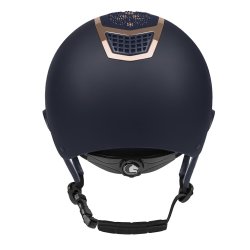Ridehjelm fra FairPlay "Quantinum Chic W-V" navy med bred skygge