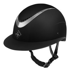 Ridehjelm fra FairPlay "APOLEUS" sort W-V med bred skygge 