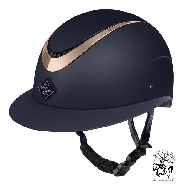 Ride hjelm fra Fair Play med bred skrm "Apoleus rosegold w-v"