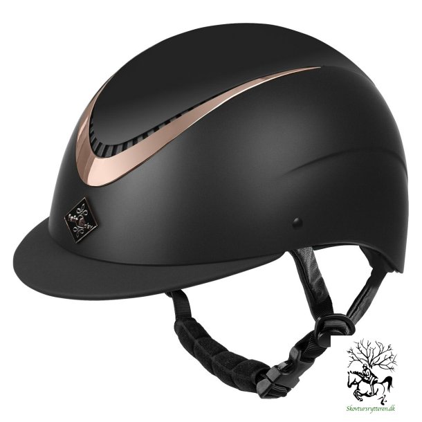 Ride hjelm fra Fair Play med lille skrm "Apoleus rosegold"