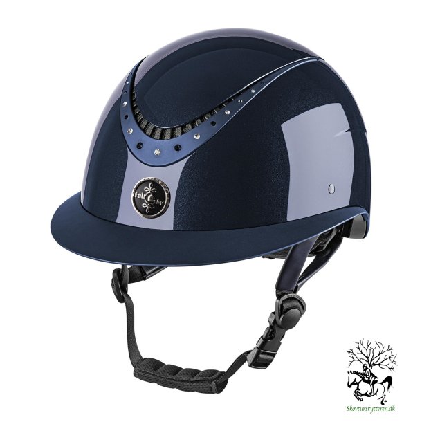 Ride hjelm fra Fair Play med bred skrm "Apoleus Shiny w-v" Navy