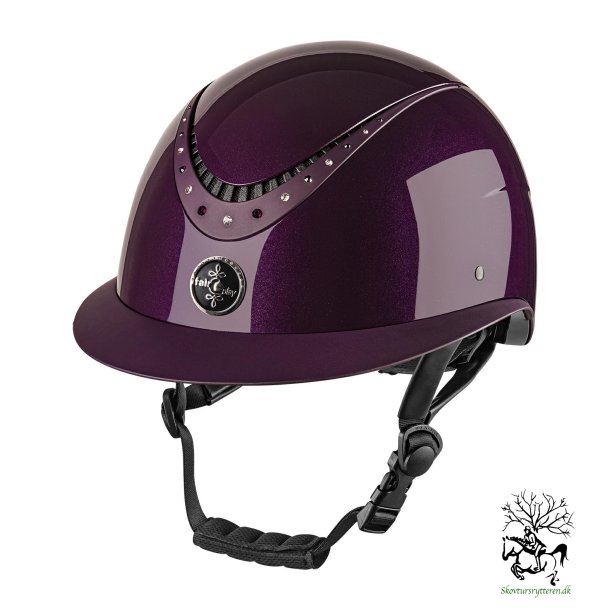 Ride hjelm fra Fair Play med bred skrm "Apoleus Shiny w-v" Royal Berry