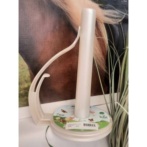 Kkkenrulle holder i plast med sommerfugle holder i elfenbens hvid