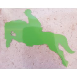 1 stk Strygemrke fra HKM med spring hest og rytter