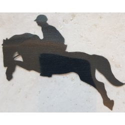 5 stk Strygemrke fra HKM med spring hest og rytter