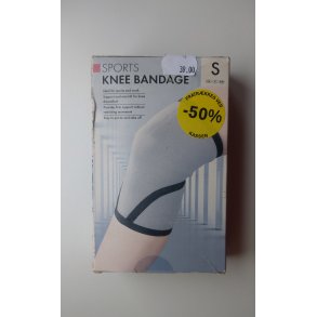 Stttebandage til kn i elastisk stof - gr str. S