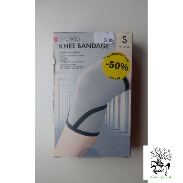 Stttebandage til kn i elastisk stof - gr str. S