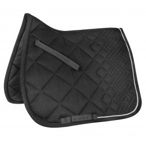 Underlag Anatomisk formet i klassisk melange look med perler i kanten 