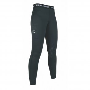 Ridetights med kn silikone grib fra HKM 