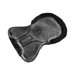 Gelpad med syntetisk lam fra Waldhausen i sort one size