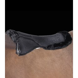 Gelpad med syntetisk lam fra Waldhausen i sort one size