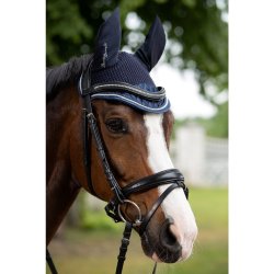 Hut med 2 snoede bnd og mulighed for brodering i spidsen af hutten