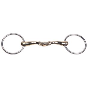 3 delt Curved Gold Training Snaffle str 12,5 cm 