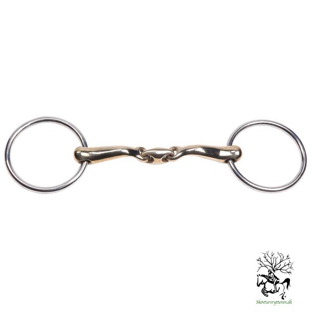 3 delt Curved Gold Training Snaffle str 12,5 cm 