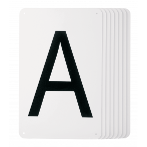 Ridebanebogstaver fra Waldhausen til  20 x 40 Bane 8 stk.