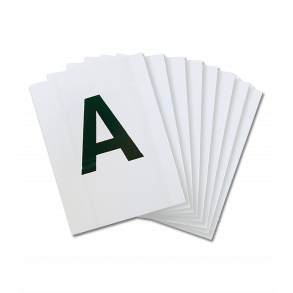 Ridebanebogstaver fra Waldhausen til 20 x 60 Bane 12 stk.