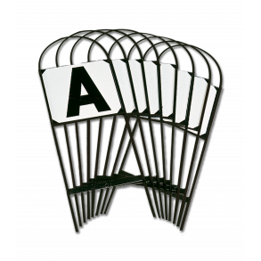 Ridebanebogstaver fra Waldhausen p stativ til 20 x 60 Bane 12 stk.