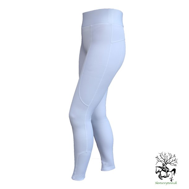 Ridetights med fin silikone grib, elastik kant, mobil lomme fra Campus fes ogs i plus Size 