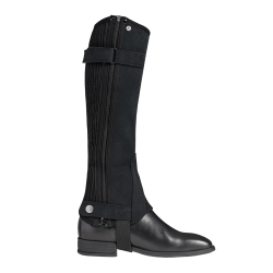 Leggins med elastik indsats i sort  fra Waldhausen til Brn og voksen "DAILY" sort