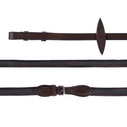 Tjler med indvvet gummi fra QHP i sort 