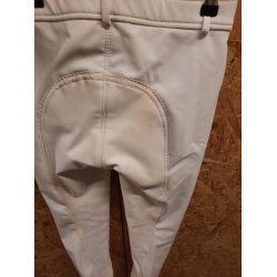 Ridebukser fra HKM i Softshell i hvid