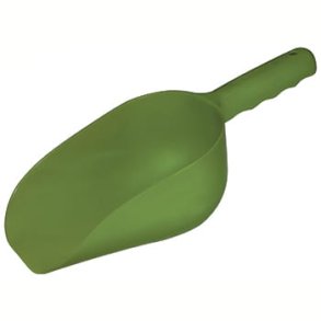 Foderskovl i neon grn plast Indhold 600 ml.