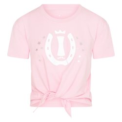 Ride T-shirt med binde snip "Star Girl" Lyserd