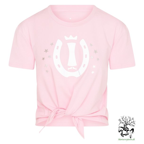 Ride T-shirt med binde snip "Star Girl" Lyserd
