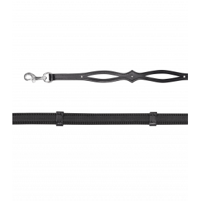 Tjler med karabin i gotisk design med indvvet gummi grib og sten 