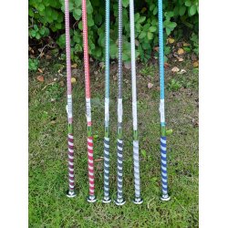 HKM pisk med glimmer hndtag og indvvet gummi grib " Stribes "